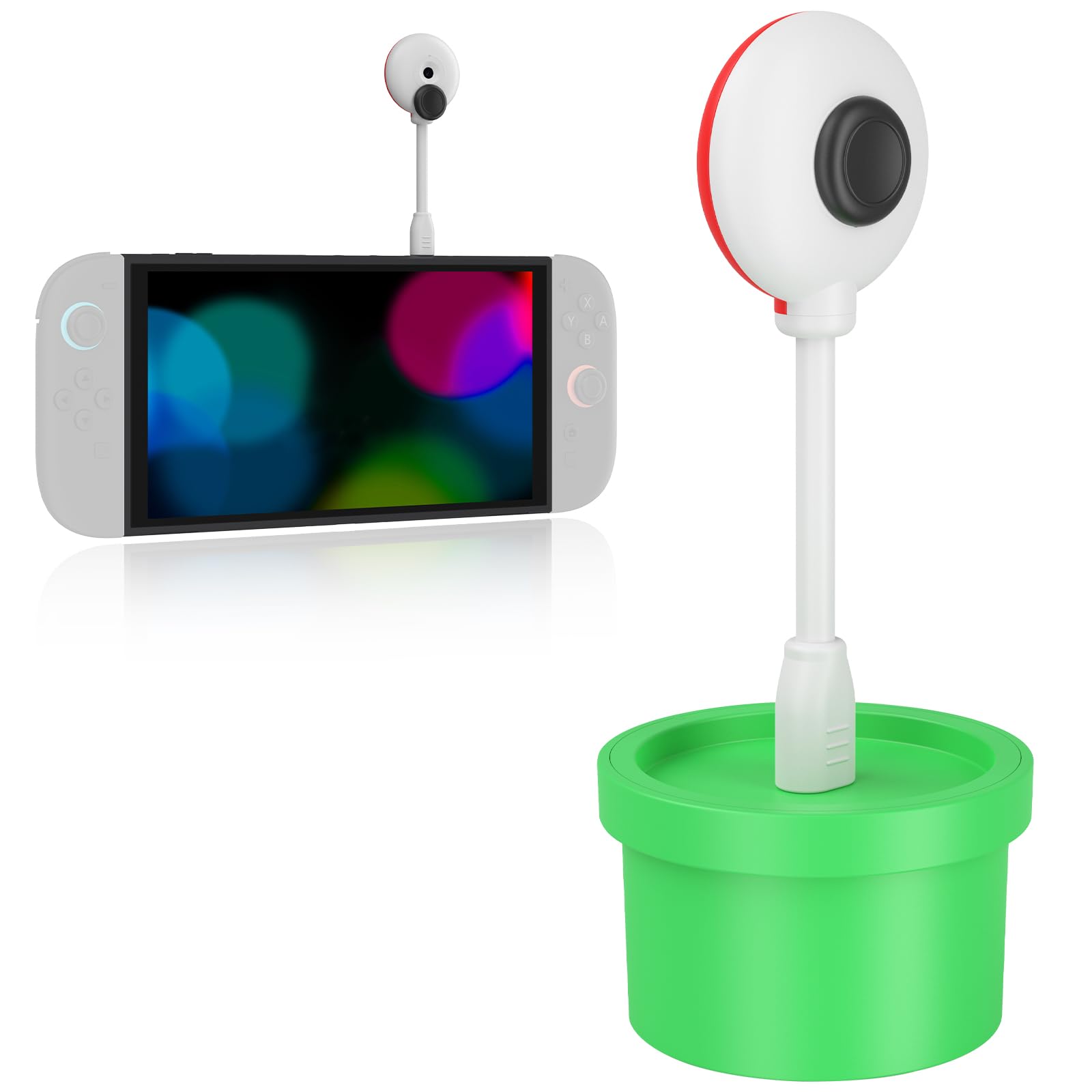 Switch 2 Camera Plant Shape, Piug and Play, 720p Video Chat with